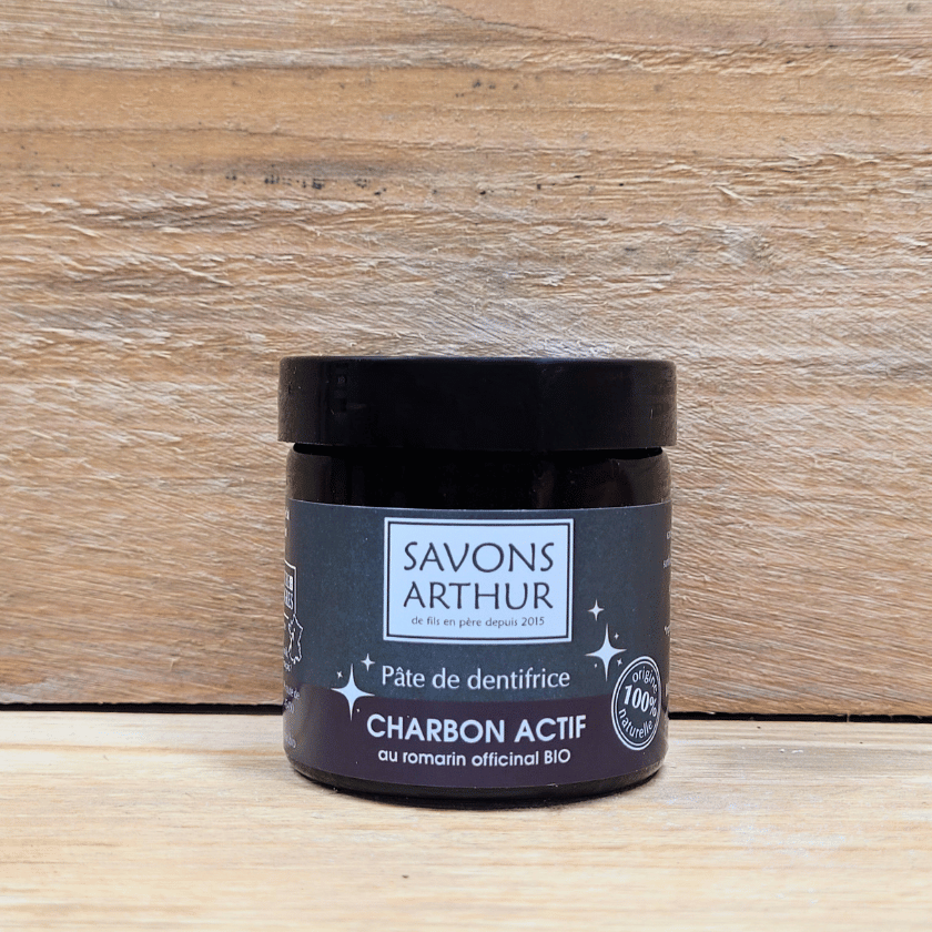 Dentifrice en pâte charbon et romain bio