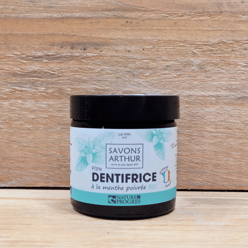 Dentifrice en pâte menthe poivrée bio