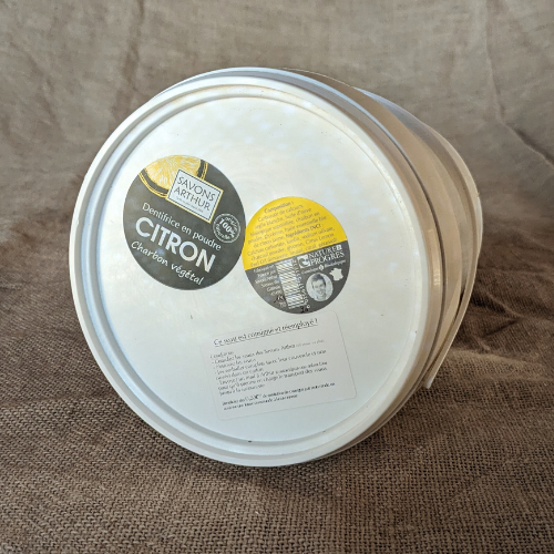 Dentifrice en poudre citron bio et charbon végétal activé en vrac