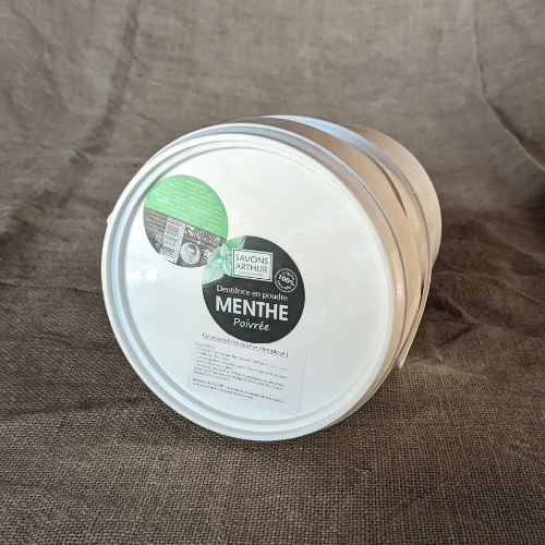 Dentifrice en poudre à la menthe bio vrac