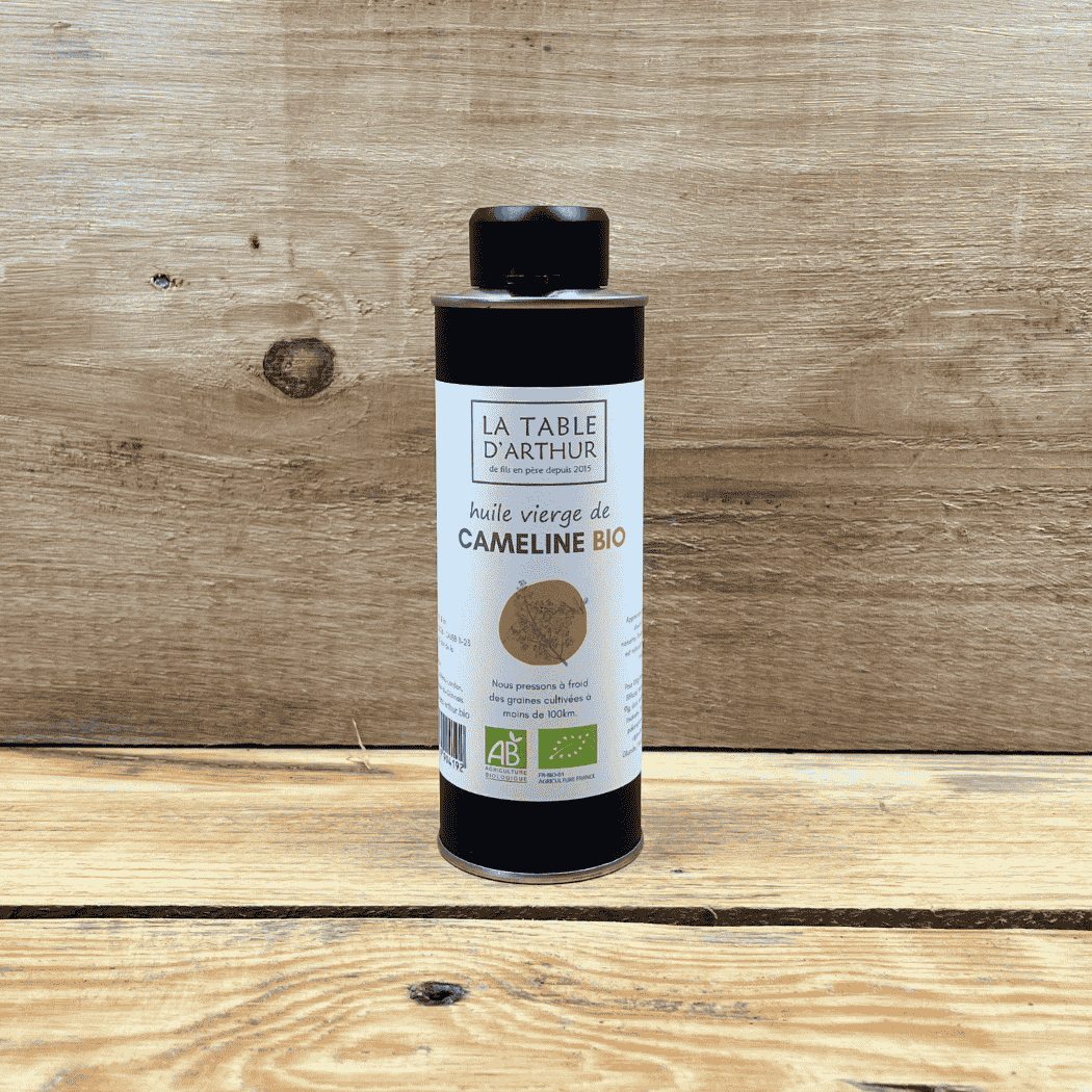 Huile de cameline bio et locale. Pressée dans le loiret