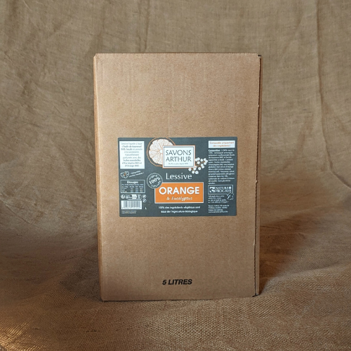 Lessive liquide concentrée Orange. Nature et Progrès