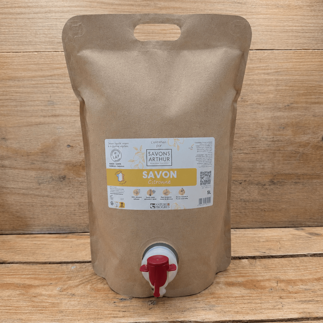 savon liquide citron saponifié à froid