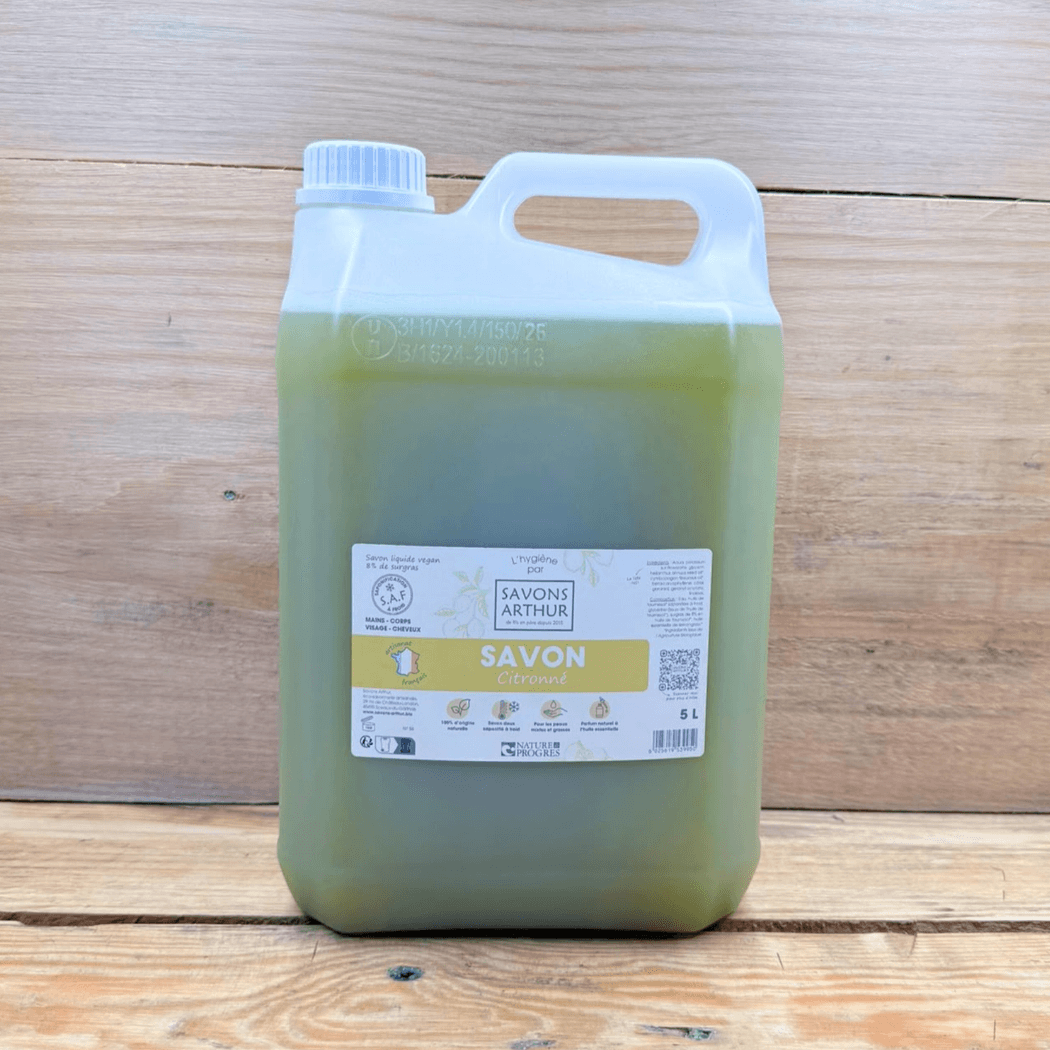 savon liquide citron saponifié à froid
