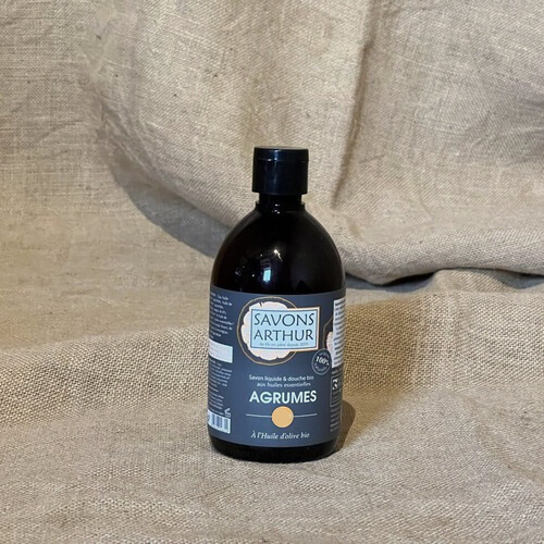 Savon et shampoing liquide Savons Arthur aux notes d'orange douce et de citron