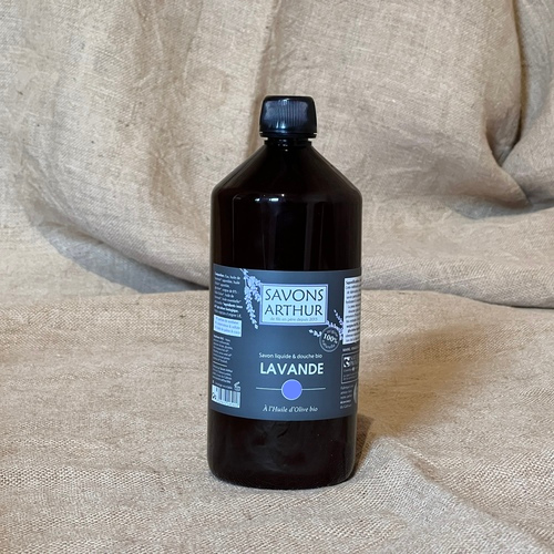 Savon liquide lavande antiparasitaire. Saponifié à froid 8% surgras