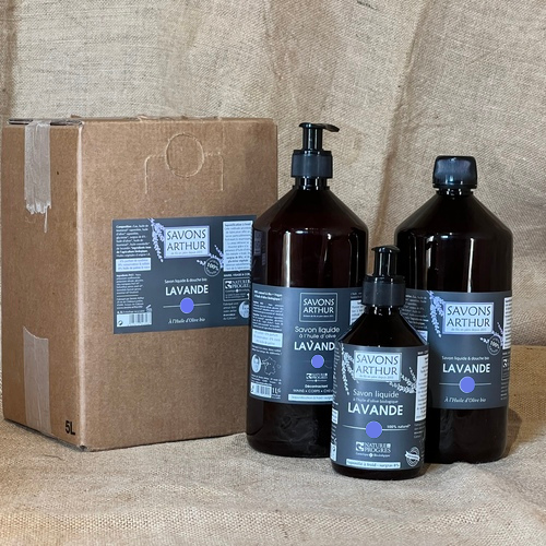 Savon et shampoing liquide en vrac pour toutes les peaux.