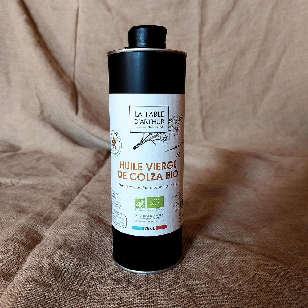 Huile vierge de colza bio pressée à froid