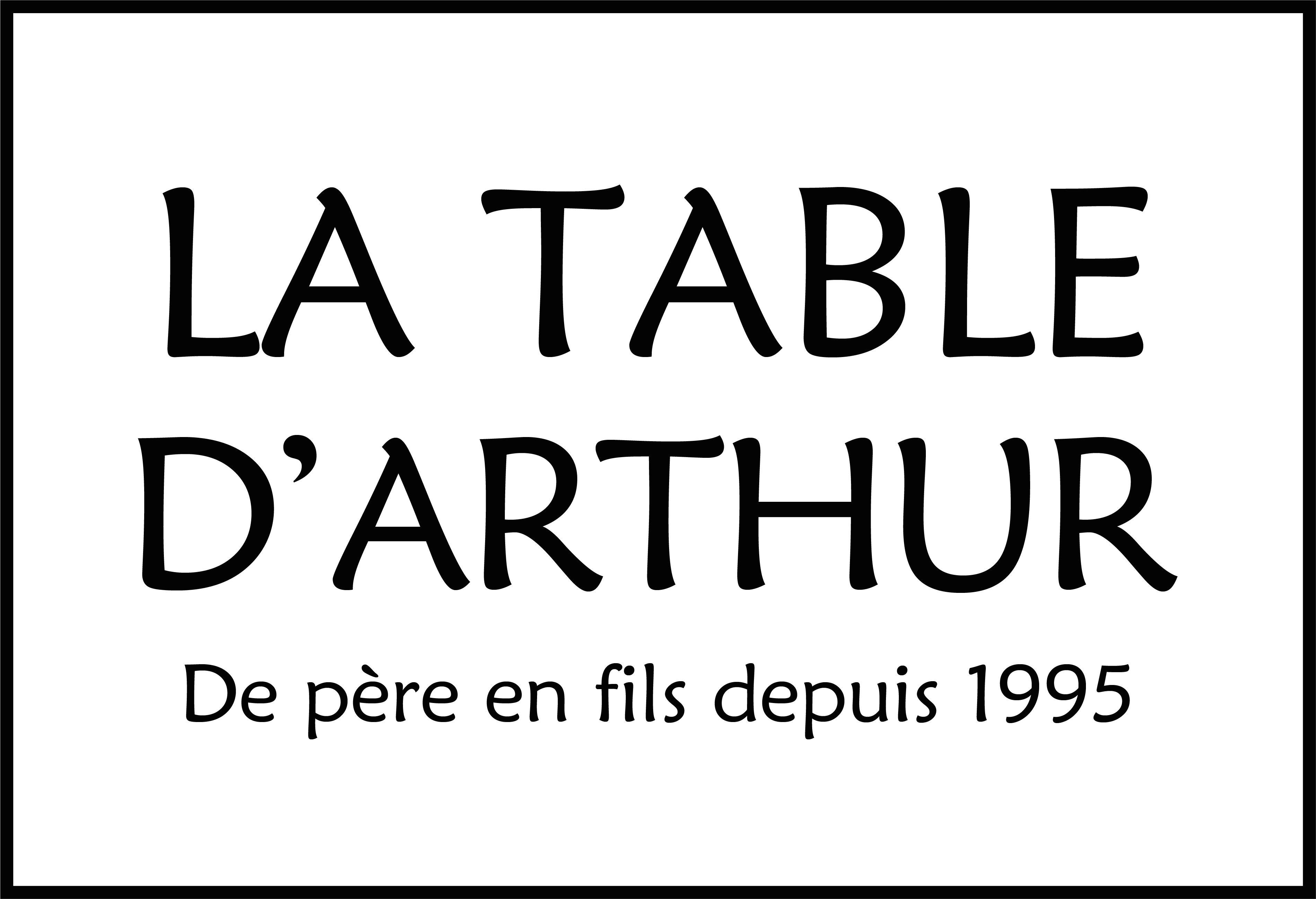 Logo La table d'Arthur, la gamme alimentaire des Savons Arthur 