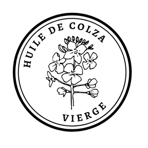 Logo huile vierge de colza bio