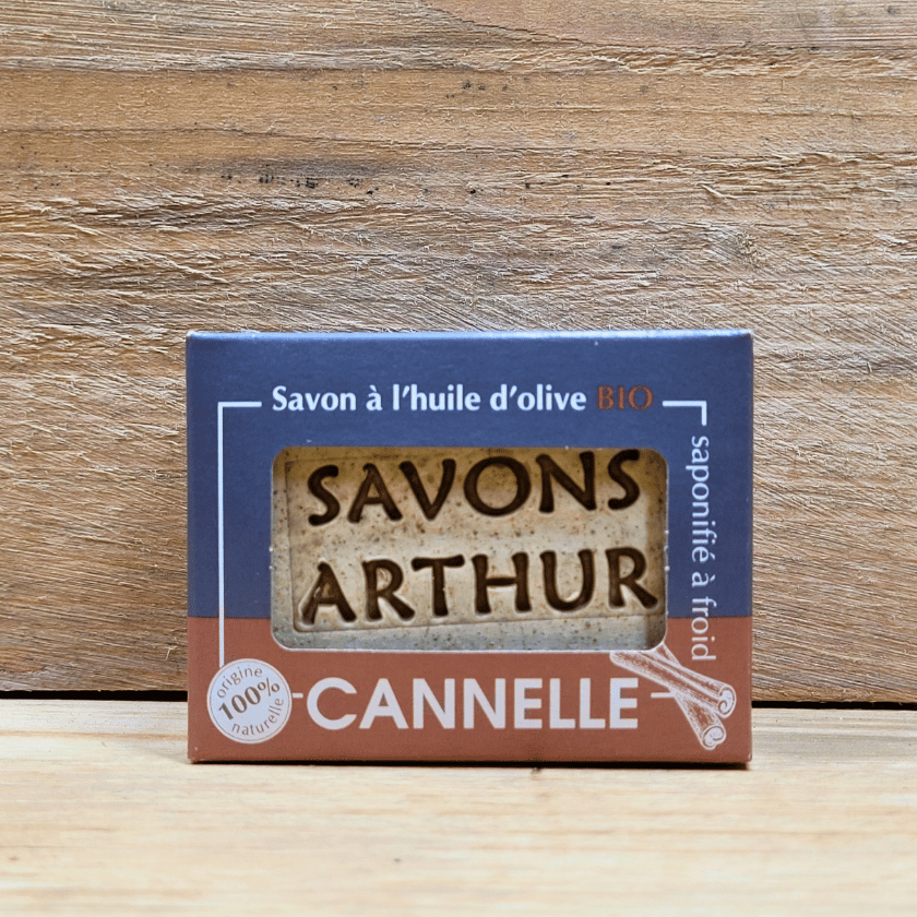 savon & shampoing à la cannelle bio avec un emballage recyclé et recyclable