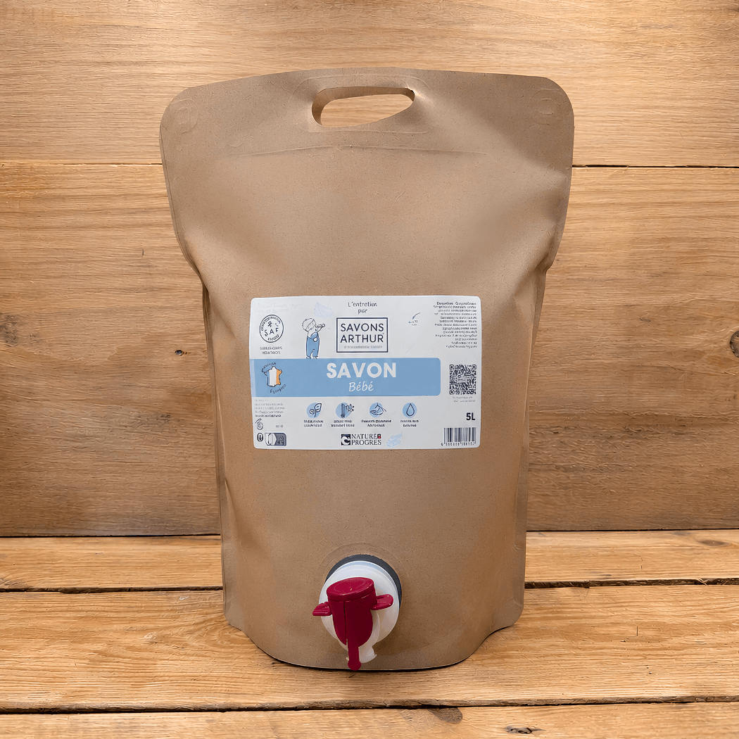 Savon liquide à froid bébé. Non parfumé. Vente en vrac