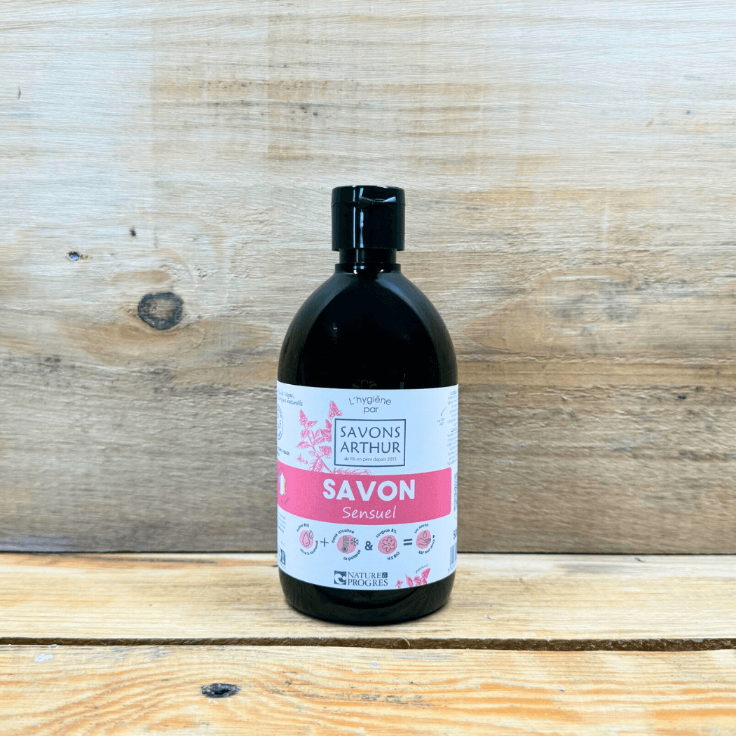 Savon liquide à froid au patchouli bio